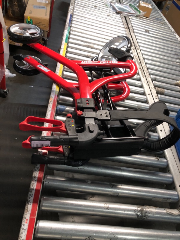 Photo 1 of ***MISSING BAG***
Drive Medical Nitro Sprint Foldable Rollator Walker with Seat - Lightweight Support - Large Wheels - Compact Folding Design - Adjustable Comfort - Standard Size - Red