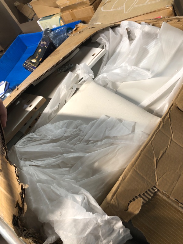 Photo 1 of ***MISSING HARDWARE***
Pamapic Mobile File Cabinet Vanity Desk with Mirror and Lights, 8 Drawers Makeup Vanity Desk with Lights and Upgraded Silent Slides, 3 Lighting Modes Makeup Vanity with Charging Station, White