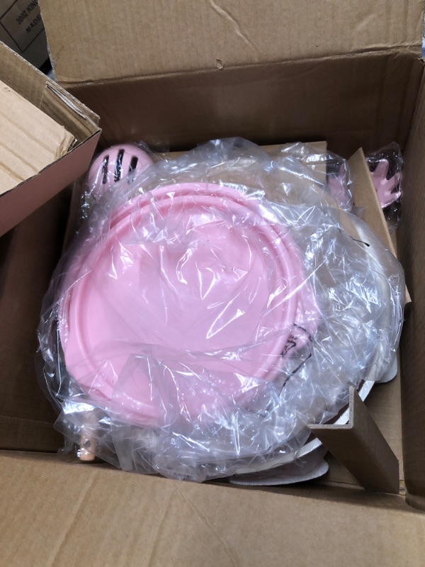 Photo 1 of ***MISSING PARTS***
Astercook 21 Pcs Pots and Pans Non Stick Ceramic Cookware Set, Detachable Handles, RV Kitchen Cooking Set, Oven Safe, Induction Ready, Stackable, Pink
