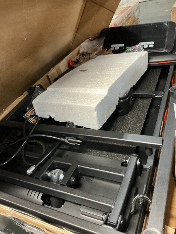 Photo 1 of ***MISSING PARTS SEE COMMENTS***THERUN Incline Treadmill, 0-12% Incline Treadmill for Running and Walking, 300 lbs Weight Capacity, Wide Belt,3.0HP,18" LED Screen, 2 Layers Shock-Absorbing Red