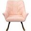 Photo 1 of ***FACTORY SEALED***Hanover 25.000-in W Midcentury Pink Rocking Armchair
