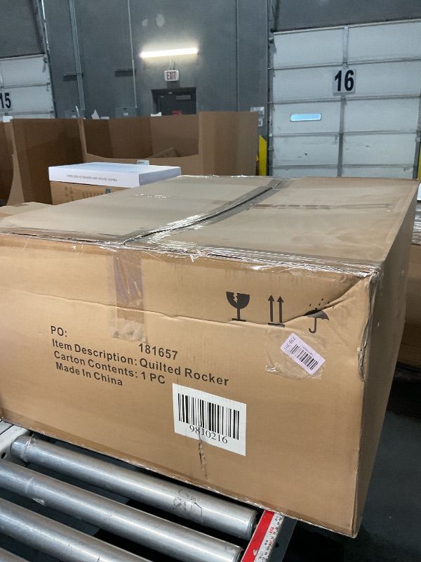 Photo 1 of ***FACTORY SEALED***Hanover 25.000-in W Midcentury Pink Rocking Armchair
