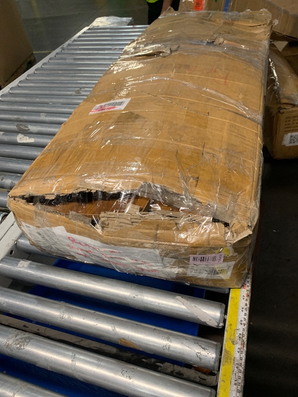 Photo 1 of ****MISSING PARTS****
***TRUCK/TRAILER PICKUP ONLY***
Chrangmay 6 Drawer Dresser,47" Wide Mid Century Chest of Drawers,Wooden Bedroom Drawer Dresser with 6 Storage Drawers for Bedroom,Living Room,with Anti-Tipping Device,Walnut.HT