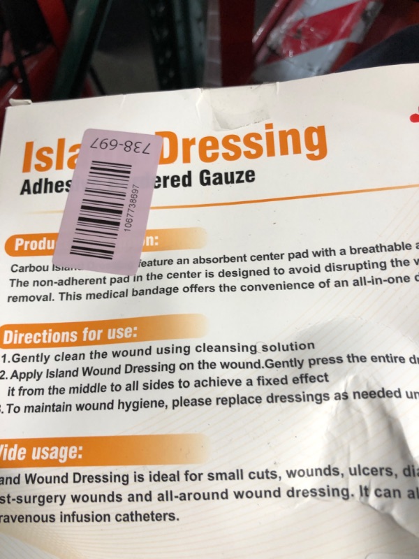 Photo 1 of [6''x6''-30count] Carbou Island Dressing Bordered Gauze Sterile Individually Wrapped Gauze Pads,Highly Absorbent Adhesive Dressing Pad,Soft and Breathable Wound Dressing for Wound Care