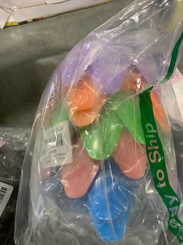 Photo 1 of 10 Pack Beach Cup Holder-Beach Vacation Essentials Accessories, Multicolor Beach Sand Coasters Drink Cup Holder for Beverage Phone Sunglasses Keys, Multi-Functional Sand Cup Holder for Family