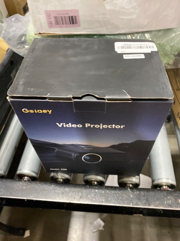 Photo 1 of [Built-in Apps/GoogIe TV/1000ANSI] Smart Projector 4K Supported with WiFi and Bluetooth, GoogIe Voice, Zoom&Keystone, 180°Stand, Goiaey C26 Portable Mini Projector for Outdoor Movie /Home Theater Use