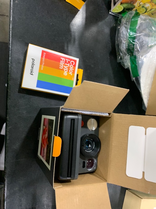 Photo 1 of Polaroid Now 3rd Generation I-Type Instant Camera + Film Bundle - Now Black Camera + 16 Color Photos (6560)