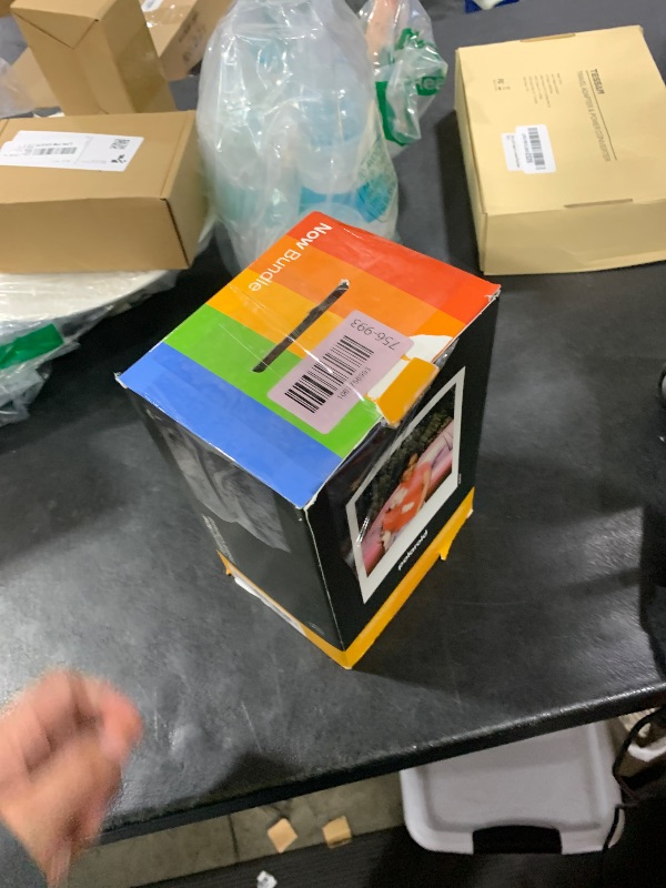 Photo 1 of Polaroid Now 3rd Generation I-Type Instant Camera + Film Bundle - Now Black Camera + 16 Color Photos (6560)