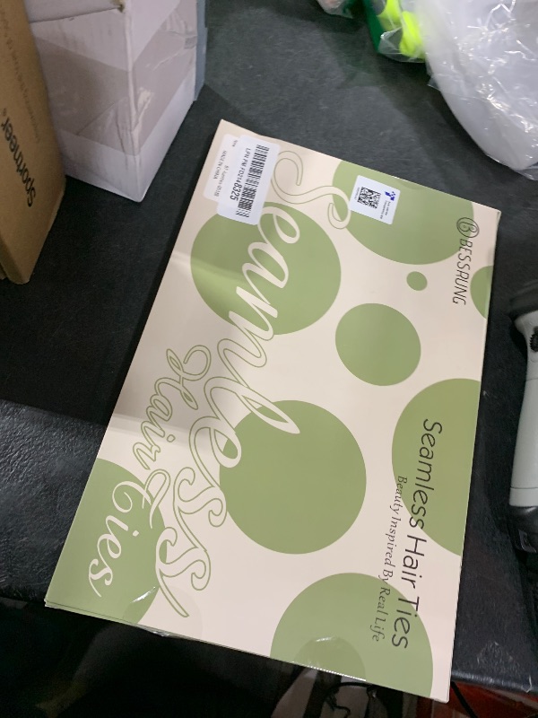 Photo 1 of 100 Pcs Thick Seamless Brown Hair Ties, Ponytail Holders Hair Accessories No Damage for Thick Hair Christmas Gift(Natural Colors)