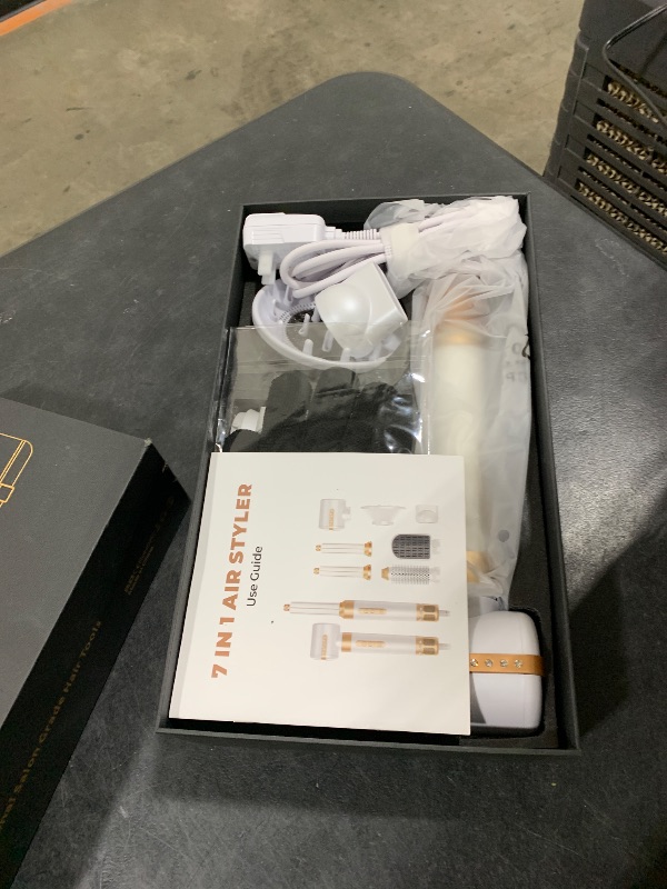 Photo 1 of Blow Dryer Brush 7 in ONE?Autowrap Curling Wand, 110,000 RPM High-Speed Negative Ionic Hair Dryer with Diffuser Concentrator, Round Brush Blow Dryer Air Styler, Volumizing Hair Styling Tools