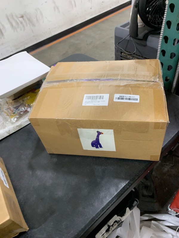 Photo 1 of 14 Ft Ht x 16 Ft L Giant Halloween Dinosaur Inflatable Blow Up Yard Decorations Large Dinosaur Bite Pumpkin with Witch Hat Build-in LED, Huge Halloween Decorations Outdoor Lawn Party Garden Decor