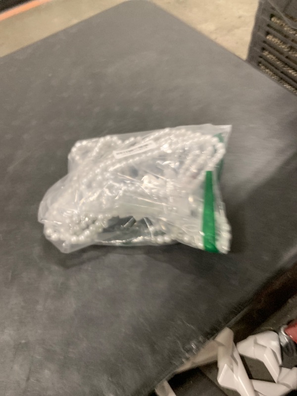 Photo 1 of 10 Pack Pearl Beads Clothes Hangers, Small Elegant Standard Hanger with White Ribbon Trim Hangers for Pet Dog