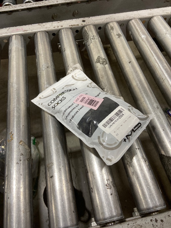 Photo 1 of +MD 2 Pairs Compression Socks for Women & Men Medical Grade 20-30 mmHg, Open-Toe knee High Stocking, Support for edema, Varicose Veins, Black, 2X-Large