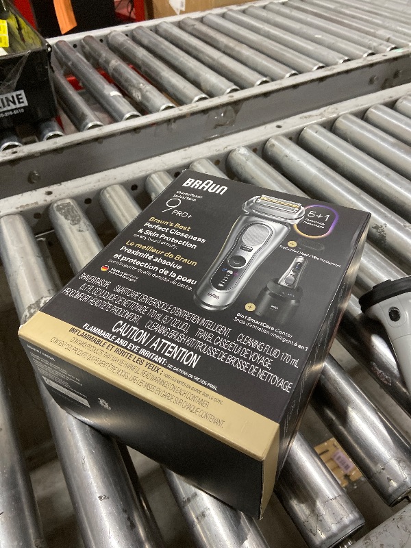 Photo 1 of Braun Series 9 PRO+ Electric Shaver, Wet & Dry Razor, Pro SensoAdapt, 6in1 SmartCare Center, 9697CC, Silver, Holiday Gifts for Men