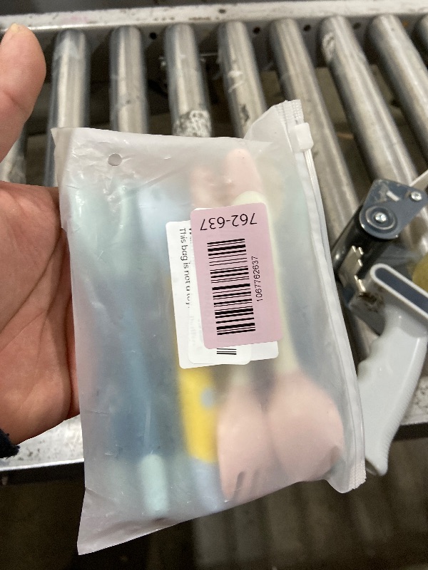 Photo 1 of 10 Pcs Toddler Utensils, Spoons and Forks Set with Bendable Handle, 5 Forks and 5 Spoons, Baby Feeding Set for Self Feeding