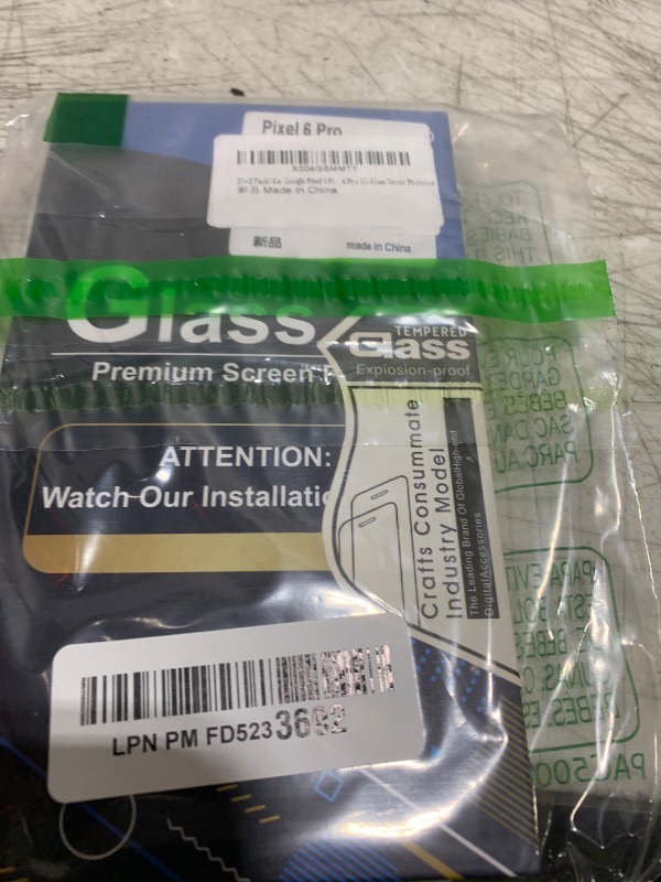 Photo 1 of [3+1 Pack] for Google Pixel 6 Pro Screen Protector, 9H Tempered Glass, Ultrasonic Fingerprint Compatible, 3D Curved, HD Clear Scratch Resistant for Google Pixel 6 Pro 5G Glass Screen Protector