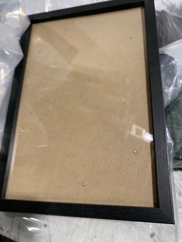 Photo 1 of Picture Frame, Made of Real Glass and Wooden Frame, Horizontal and Vertical Display for Wall or Tabletop (Black, 1 Pack)