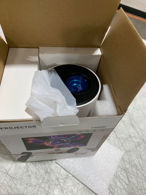 Photo 1 of [Electric Focus]Mini Portable Projector with 4K Support, Bluetooth 5.4 WIFI6, 5watt Sound Base Speaker, 260 ANSI, Android 11, 210° Rotation , Auto Keystone Correction Video Projector HY300 PLUS