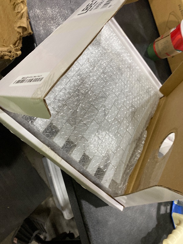 View 2 of 10-Sheet Subway Peel and Stick Backsplash Tile, 11.3" x 10.8" Carrara White Stone Composite Marble Looks Self Adhesive Waterproof Wall Tile, Stick on Tiles for Kitchen Bathroom Shower Fireplace