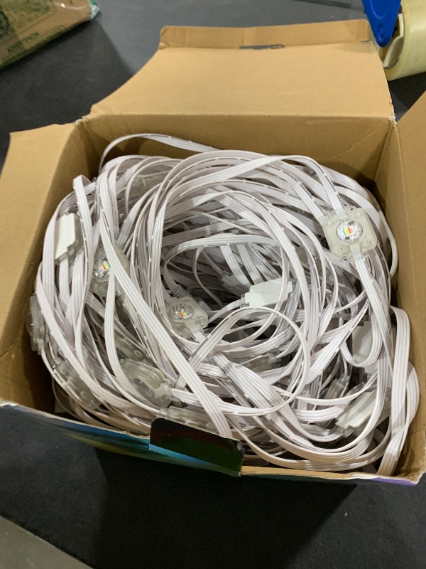 Photo 1 of Cuiwos 300ft Permanent Outdoor Lights Pro,Phone App & Remote, RGB Eternity Eaves Lights IP68 Waterproof, House Roof Outdoor String Light