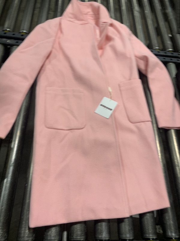 Photo 1 of Pink Cocoon Coat--- medium

