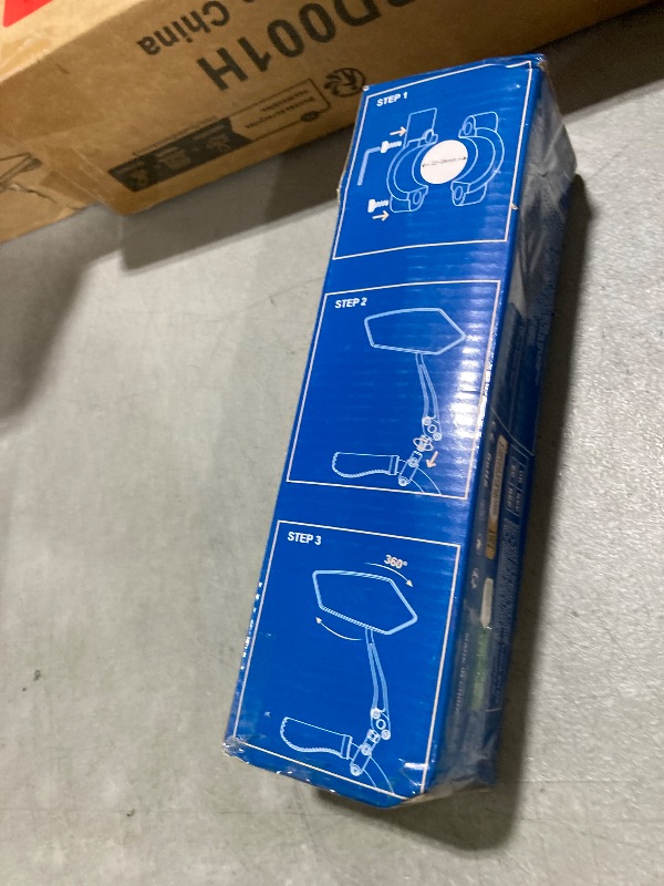 Photo 1 of Bike Mirror 2 PCS, [New Version] HD Wide Angle Large Handlebar Rearview Mirror, Blast-Resistant 360°Adjustable Bicycle Rear View Mirrors Accessories for Mountain Road Bike Moto?Red?