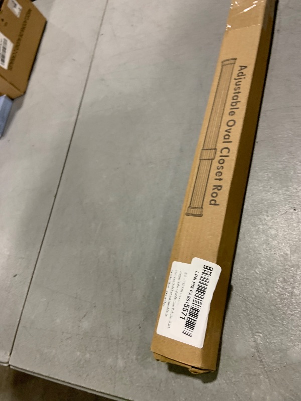 Photo 1 of 1 Pack Oval Closet Rod for Hanging Clothes Adjustable Closet Rods 16 to 30 Inch Heavy Duty Oval Closet Rod Expandable for Wardrobes(Silver)