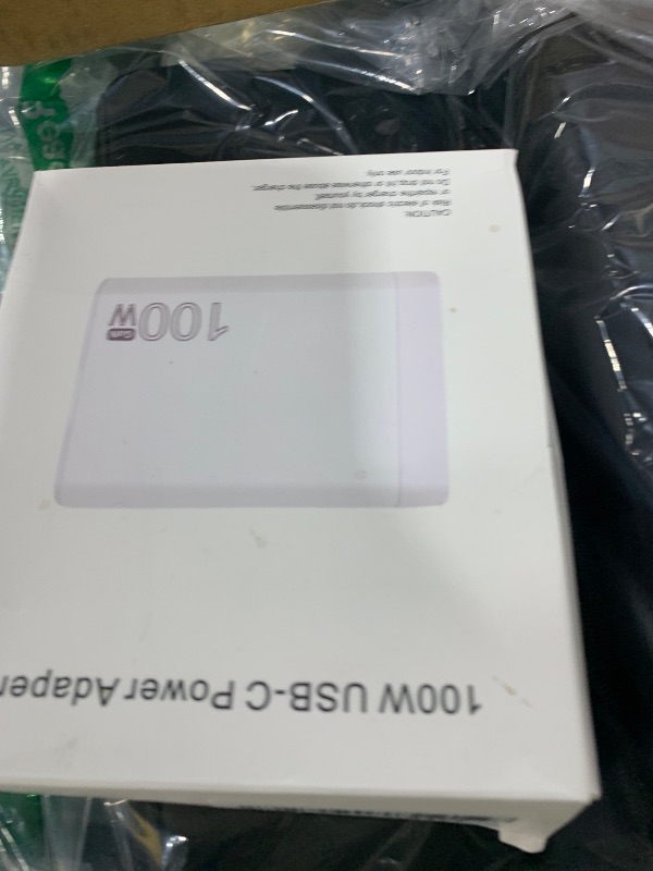 Photo 1 of 100W USB C Charger, 4-Port PD USB Power Adapter, GaN USB C Charger,Fast Charging Station,Compatible with Mac Book Pro/Air, iPad, iPhone 14 Pro, Galaxy S23 Ultra, Steam Deck, Dell XPS, Google Pixelbook