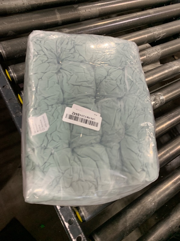 Photo 1 of 1 MIDDLE ONE Floor Pillow Set of 2, Memory Foam Meditation Cushion, Floor Cushions for Adults Sitting, Large Square Seat Cushions for Yoga, Living Room, 20x20 Inch (Green)