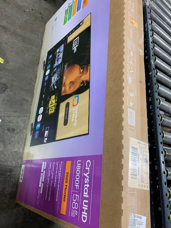 Photo 1 of Samsung 58-Inch Class Crystal UHD U8000F 4K Smart TV (2025 Model) Endless Free Content, Crystal Processor 4K, MetalStream Design, Knox Security, Alexa Built-in