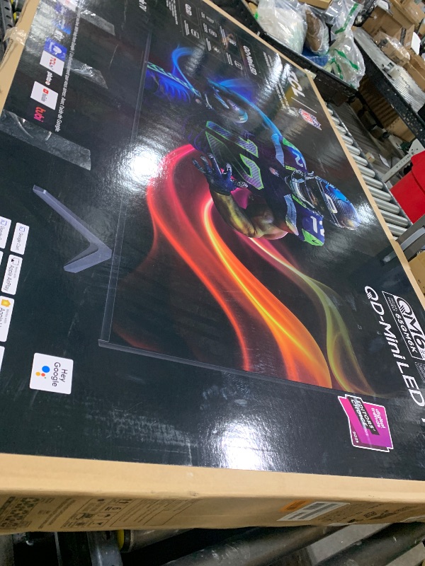 Photo 1 of TCL 65 Inch Class QM6K Series | Mini LED QLED 4K HDR | 65QM6K, 2025 Model | 120HZ-144HZ High Brightness Smart Google TV Dolby Atmos Onkyo Audio | Voice Remote Alexa Gaming Streaming Television **** PARTS ONLY *** 