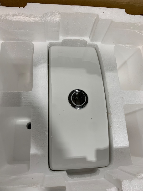 Photo 1 of Fine Fixtures Modern One-Piece Toilet, High-Efficiency Dual Flush System, Compact Space-Saver Design, Round Toilet Seat, Standard 12" Rough-In, White