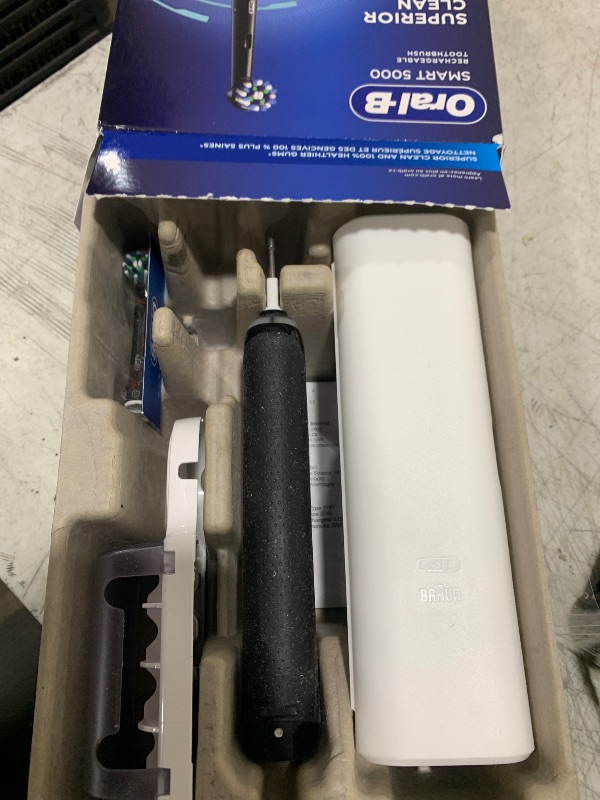 Photo 1 of Oral-B Pro 5000 Smartseries Power Rechargeable Electric Toothbrush with Bluetooth Connectivity, Black Edition