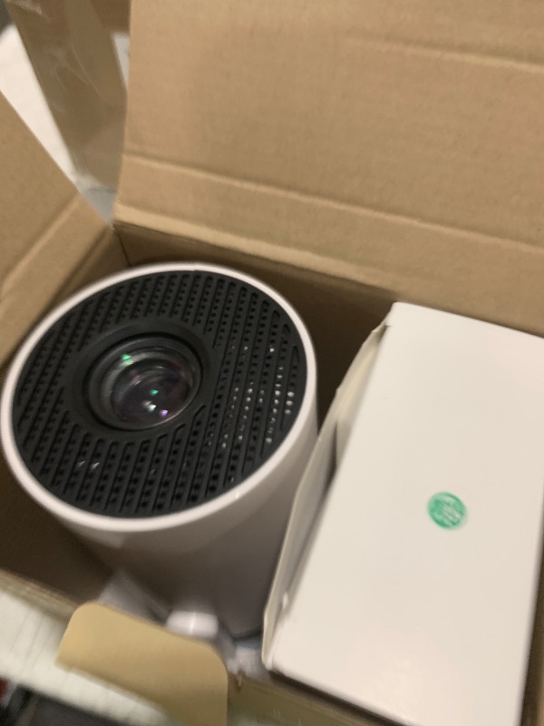 Photo 1 of [Built-in Apps & 2025 Upgraded] Mini Projector with WiFi 6 and Bluetooth 5.4 Support 4K 1080P Auto Keystone 180° Rotatable Projector Portable Compatibile with HDMI/TV Stick/Memory Stick/Laptop, White