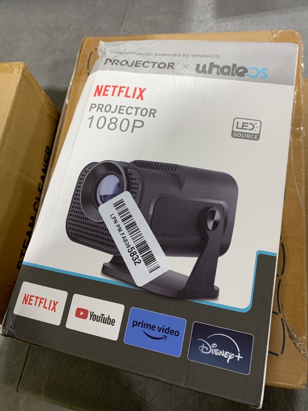 Photo 1 of [ 2025 Netflix Licensed ] 4K Projector with Wifi Bluetooth, Android 13 Smart Projector w Built-in Netflix/YouTube/PrimeVideo/D+, Auto Keystone, 1080P Native Mini Portable Projector for Outdoor Movies