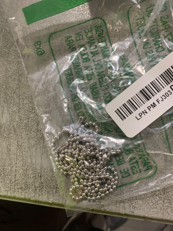 Photo 1 of 10 Pcs Bead Ball Chains, 3.9 Inch Long Stainless Steel Keychain Extension Chain for Tag Chain Jewelry Making