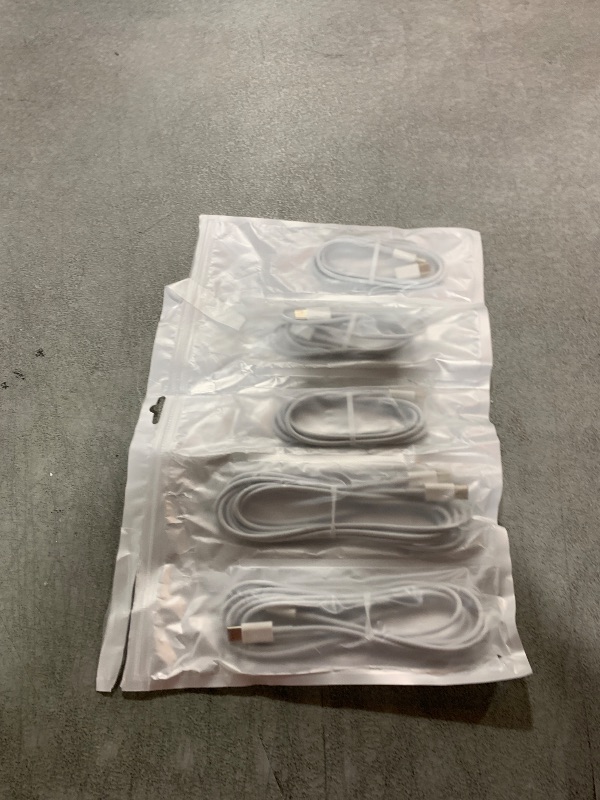Photo 1 of [5-Pack] USB C to C 60W Fast Charging Cable, 480 Mbps Data Transfer?2*6.6ft+3*3.3ft?, PD 3.0 compatible with iPhone 15/16 Plus Pro Pro Max, MacBook Pro/Air, Pad Pro/Air/mini and more?White?
