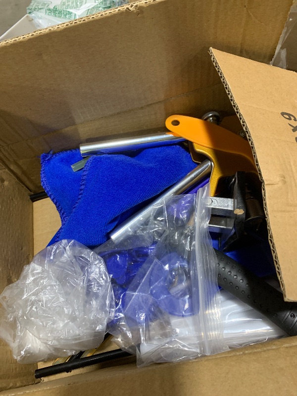 Photo 1 of Car Dent Puller Kit,47PCS Paintless Dent Remover Kit with Golden Dent Puller, Bridge Puller & Glue Gun for Auto Body Dent Removal, Dent Pullers Kit for SUV Truck Car Refrigerator DIY Repair (Blue)