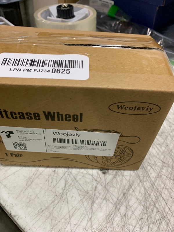 Photo 1 of 1 Pair Luggage Suitcase Wheels, Trunk Wheels, Luggage Wheel Spare Part Universal Wheel Replacement Luggage Suitcase Wheels for Luggage Suitcase Trolley, Mute Double Row Wheels