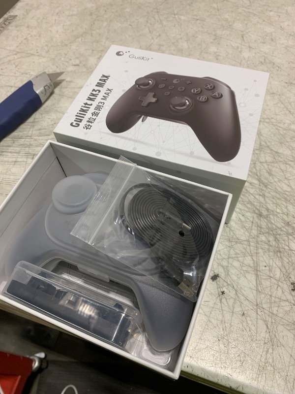 Photo 1 of GuliKit KK3 Max Game Controller Hall Effect Joysticks Analog & Digital Triggers Wireless Pro 1000HZ Polling Rate Maglev/HD/Rotory Vibration Compatible with Switch/PC/Android/iOS/Steam Deck (Black)