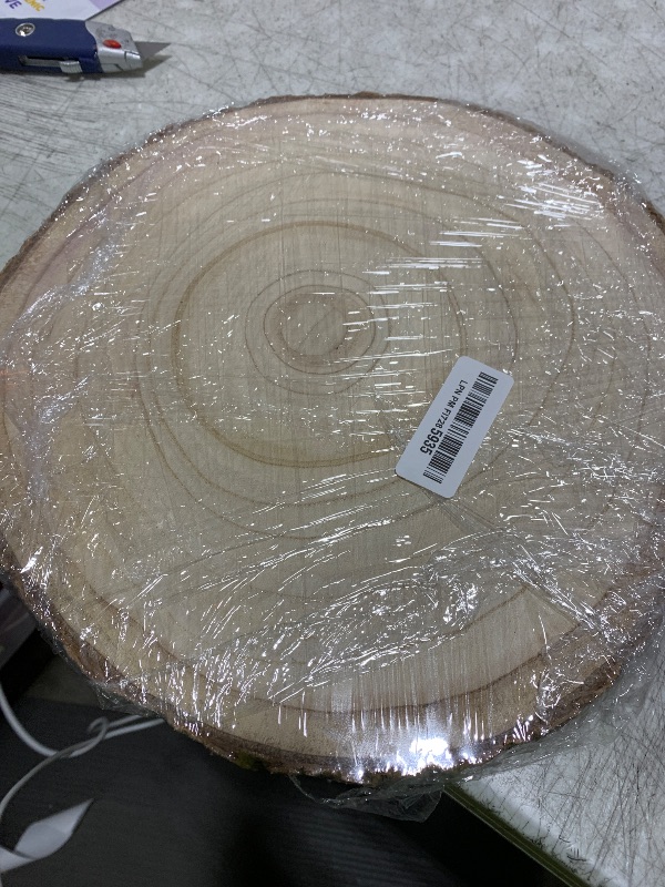 Photo 1 of 2pcs Large Wood Slices for Centerpieces 12-13 inches Wood Rounds for Tables Decor Rustic Wood Circles for DIY Crafts and Wedding Decor Round Wooden Discs Rustic Wedding Centerpiece