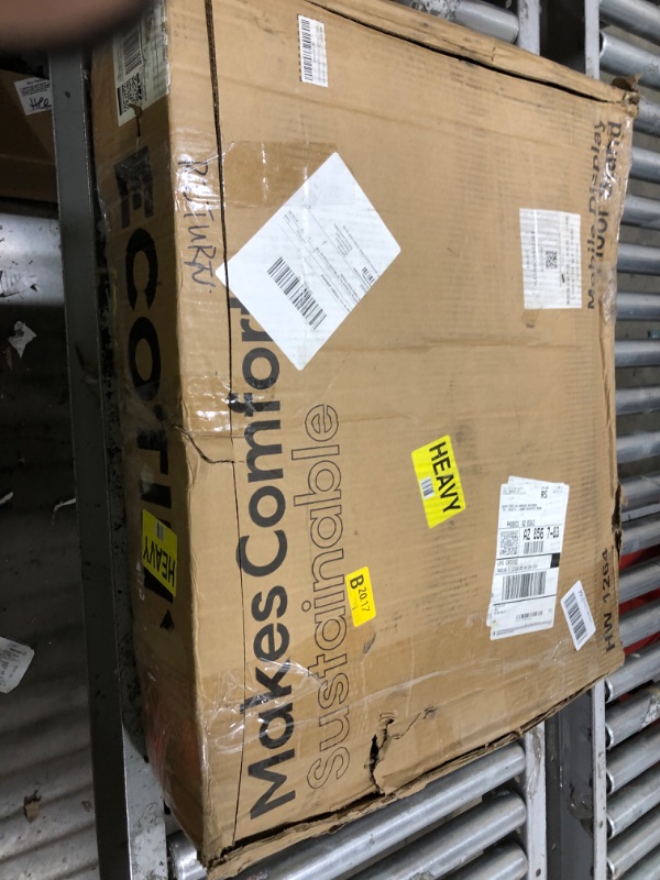 Photo 1 of *MISSING PCS** ECOTINY Height Adjustable Rolling TV Stand for 37-86 Inch TV up to 110 Pounds, Portrait to Landscape, Heavy Duty Mobile TV Cart with Shelf Max VESA 600x400mm (Black)