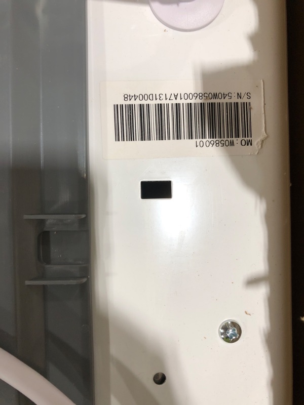 Photo 1 of BLACK+DECKER 3.0 Cu. Ft. Portable Washer, 26.5 lb. Capacity Washing Machine, 6 Cycles, Quick Connect Sink Adapter and Drain Hose Included, Transparent Lid & LED Display, BPW30MW, White