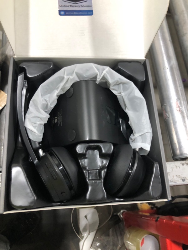 Photo 1 of (Upgraded Version) Wireless Headset, Bluetooth Headset with Noise Cancelling Microphone, Best Headphones with Mic Mute & USB Dongle for PC/Computer/Laptop/Cell Phones/Remote Work/Call Center