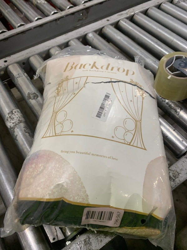 Photo 1 of 10 ft x 8 ft Wrinkle Free Black Backdrop Curtain for Parties, Polyester Black Photo Backdrop Drapes for Graduation Birthday Wedding Party Stage Curtains