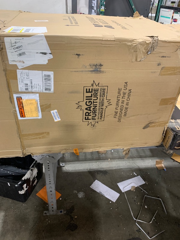 Photo 1 of Howard Miller Steitz Bar Stool II - Hardwood Finish, Slat Style Faux Leather Cushion with Antique Brass-Tone Footrest 300 Lbs Weight Capacity for Kitchen, Living Room Or Home Decor