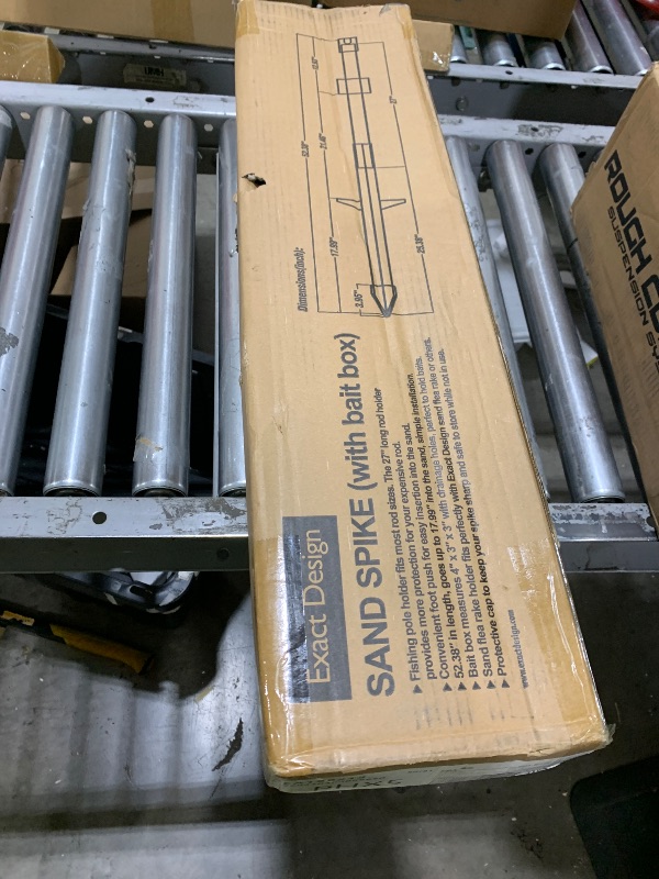 Photo 1 of [2024 Upgraded] Exact Design Sand Spike with Bait Box,Protective Cap, Anodized Aluminum, Etched Measurements + Sand Flea Rake Holder (All in one Solution)