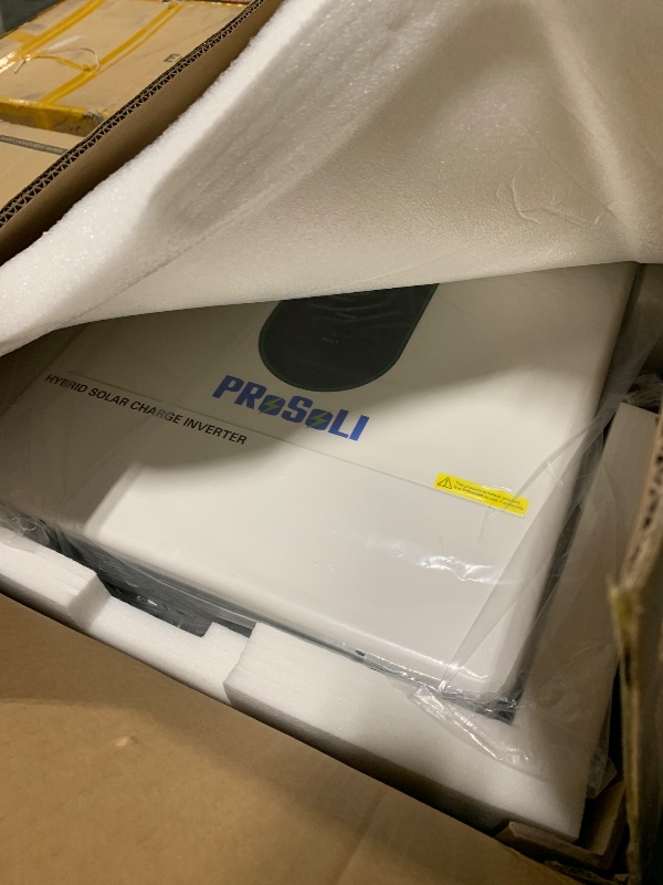 Photo 1 of **AS IS, FINAL SALE** 12000W All in One Solar Hybrid Inverter with WiFi, Max. 6 Parallel, 48V Split Phase, Built-in 2 MPPT Solar Charge Controller, 48V DC to 120V-240V Inverter for Home, RVs, Lead Acid/Li