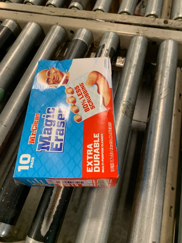 Photo 1 of *MISSING PARTS*
Mr. Clean Magic Eraser Sponge, All Purpose Cleaner, Cleaning Scrubber, Wall, Sneaker, Kitchen, Bathroom, Shower Cleaner, Cleaning Supplies, Melamine Sponge, Cleaning Pads, Extra Durable, 10ct