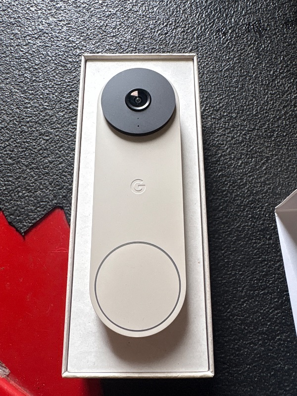 Photo 1 of ** FACTORY SEALED***Google Nest Doorbell (Wired, 3rd Gen) - 2K Video and Gemini, Live View, Night Vision, 2-Way Audio - Works with Google Home - 2025 Model - Linen